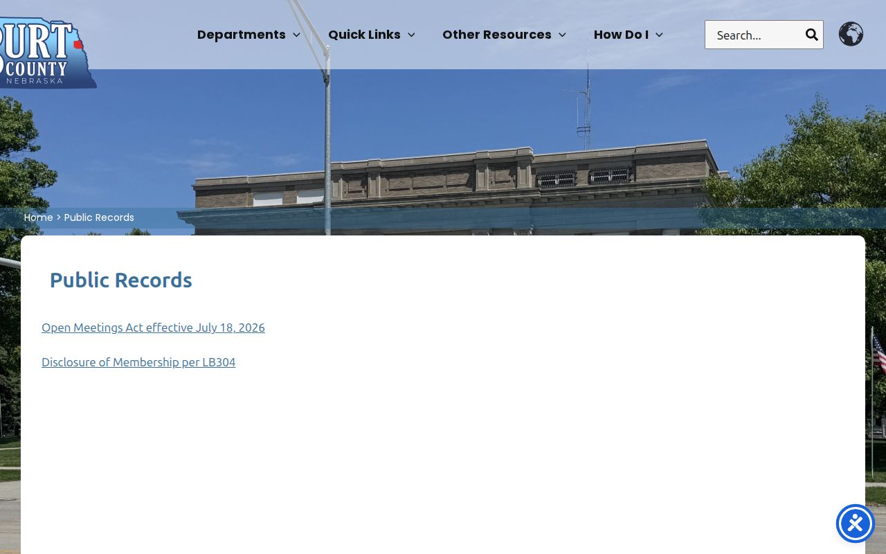 Tekamah criminal records public request entry point
